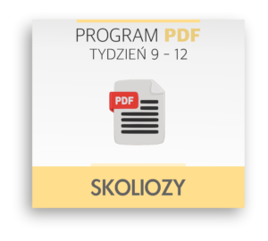 Profesjonalny plan PDF na skoliozę, tydzień 9-12, wzmacnianie pleców.