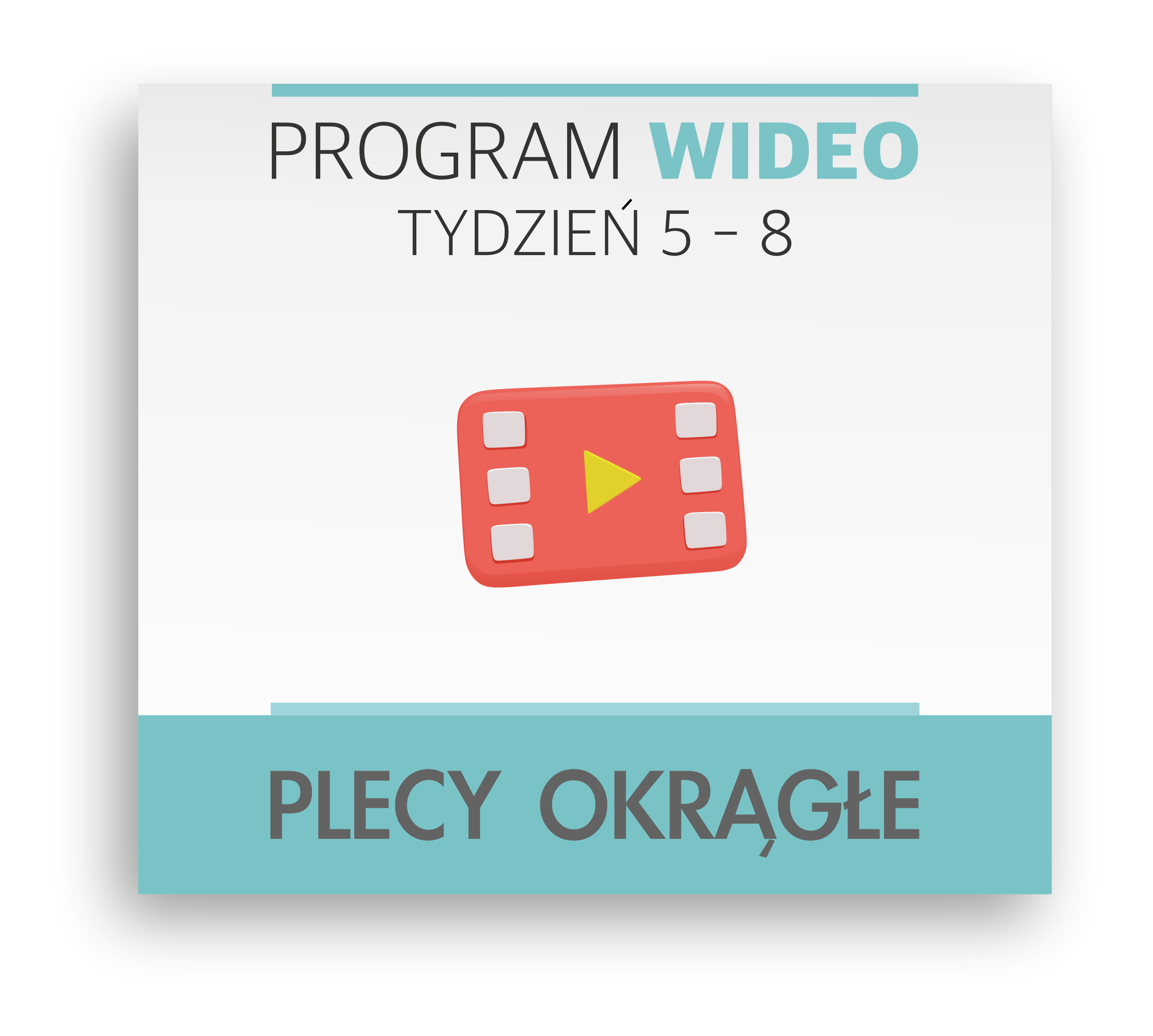 Trening wideo na plecy okrągłe, tydzień 5-8, wzmacnianie mięśni pleców.